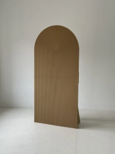 Ścianka do dekoracji ryflowana S1 (półkole) 180x85 cm, składana 