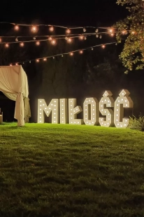 Napis MIŁOŚĆ klasyczny 120 cm